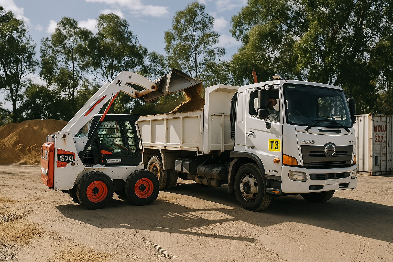 Bobcat working on a site in Perth